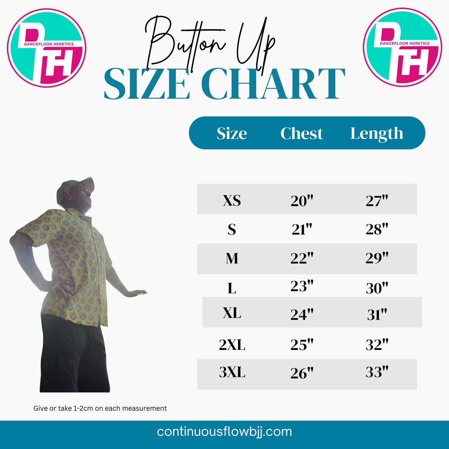 Dance Floor Heretics All-Logos Yellow Button Up