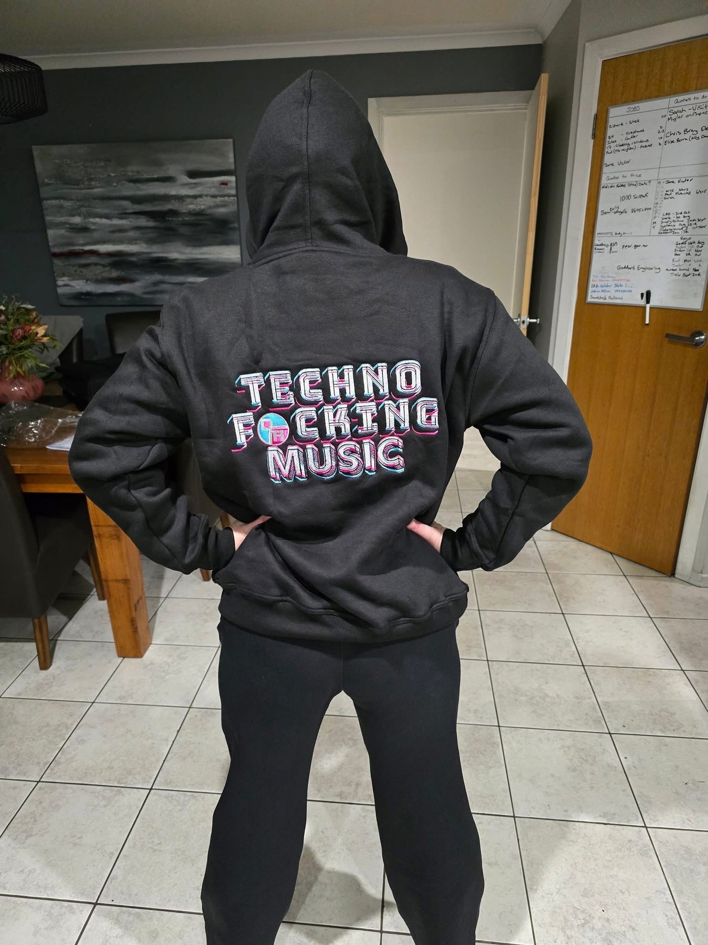 Dance Floor Heretics Techno F*cking Music Black Hoodie LIMITED EDITION