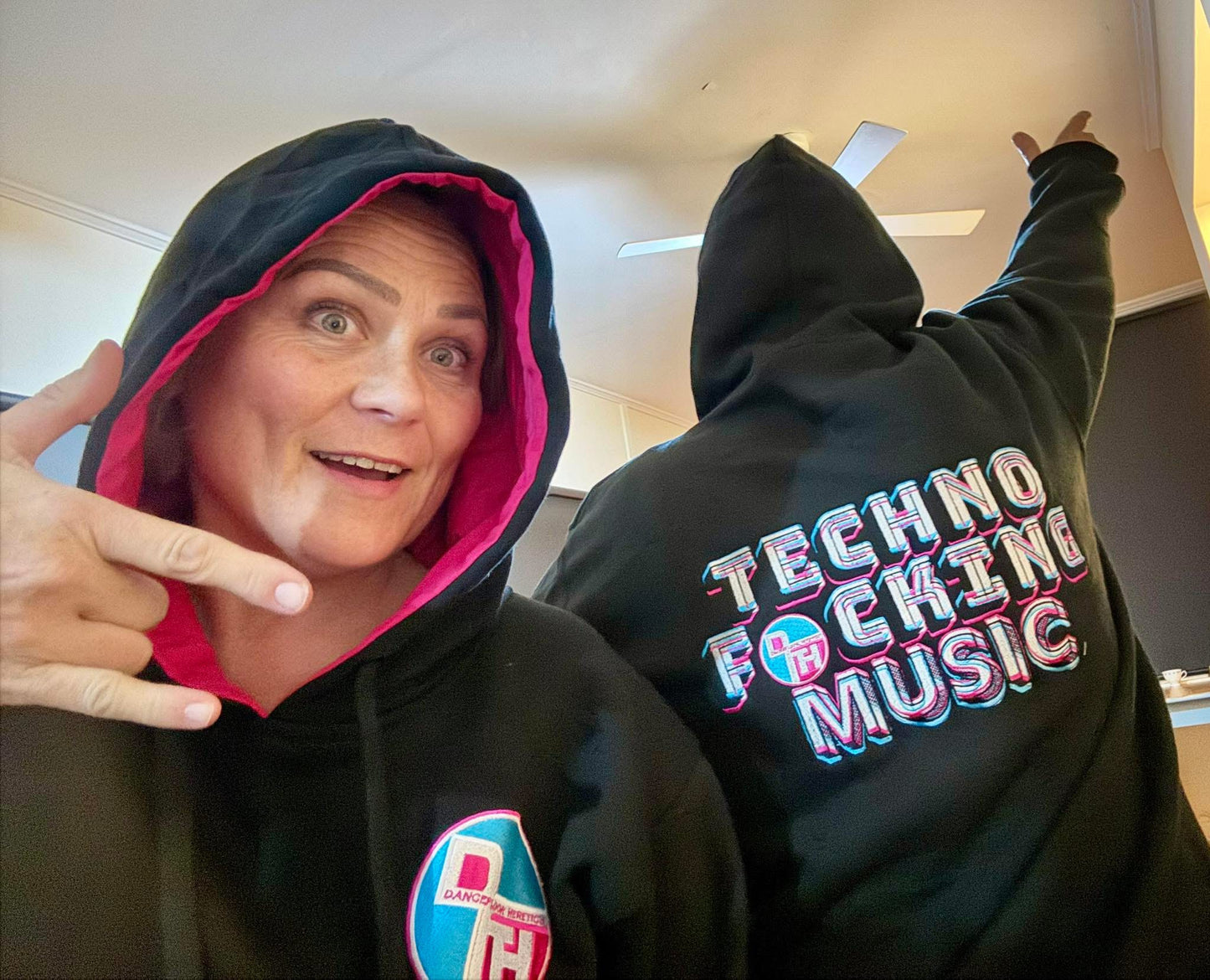 Dance Floor Heretics Techno F*cking Music Black Hoodie LIMITED EDITION