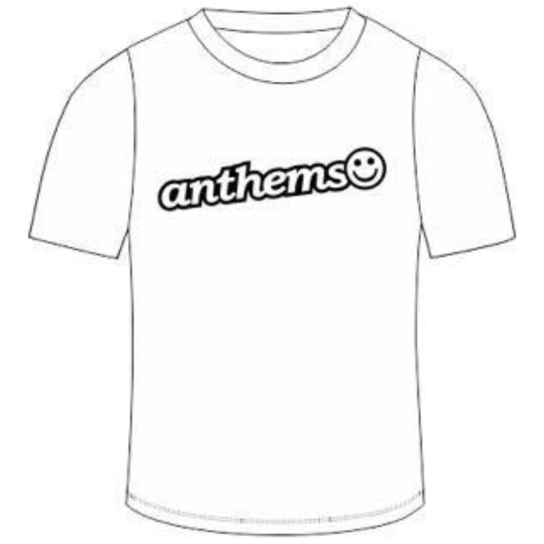 Anthems T-Shirt White/Black