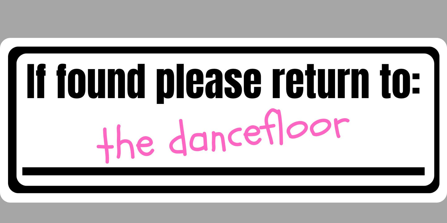 Dance Floor Heretics Return to the Dancefloor T-Shirt Black