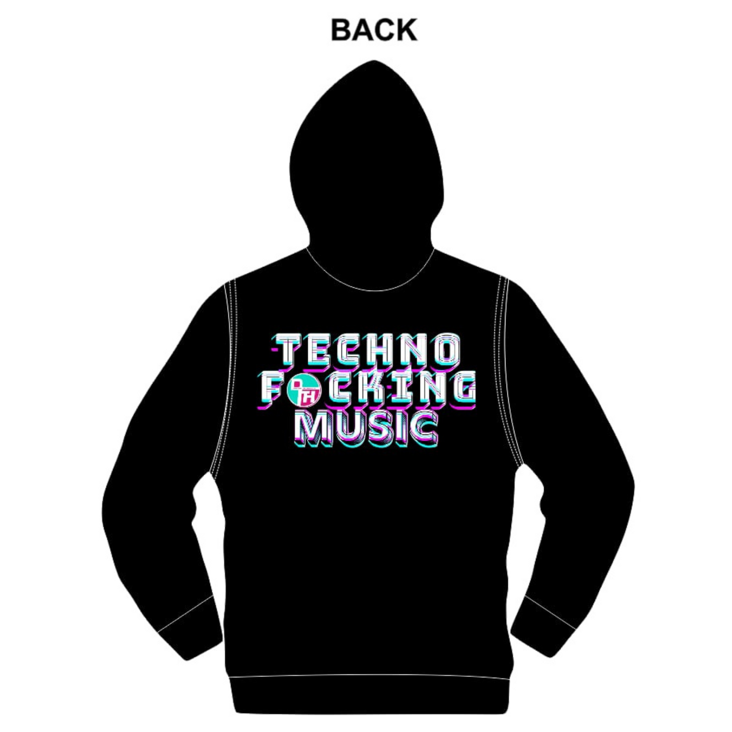 Dance Floor Heretics Techno F*cking Music Black Hoodie LIMITED EDITION