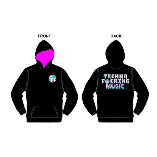 Dance Floor Heretics Techno F*cking Music Black Hoodie LIMITED EDITION