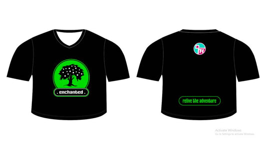 Enchanted Forest Relive the Adventure Crop Top Black/Green