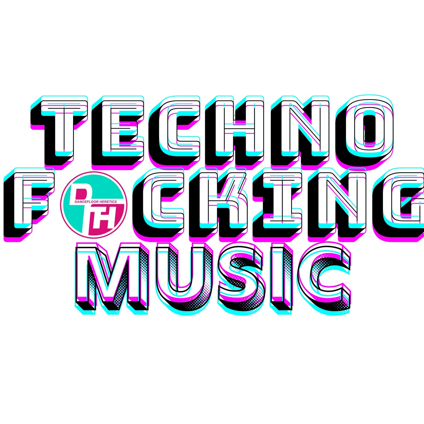 Dance Floor Heretics Techno F*cking Music Black Hoodie LIMITED EDITION